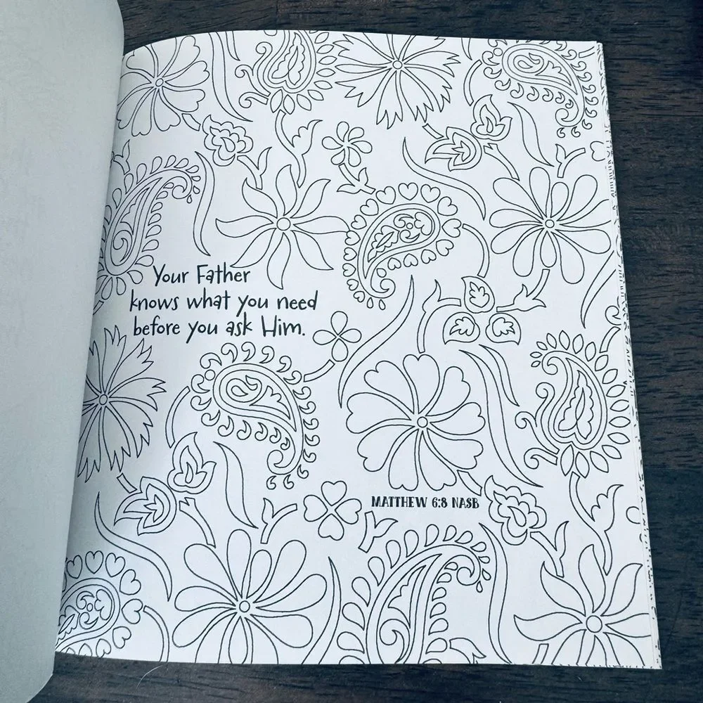 For I Know the Plans Bible Verse Adult Coloring Book
